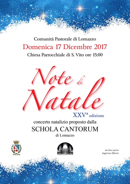NOTE DI NATALE - Coro Schola Cantorum e piccolo ensemble